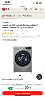 LG AI Direct Drivemotor met directe aandrijving van 10,5 kg, Elektronische apparatuur, Ophalen, Zo goed als nieuw