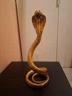 Goudkleurig cobra - beeld, Verzamelen, Beelden en Beeldjes, Ophalen, Zo goed als nieuw