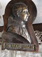 Bronzen plaket getekend F. Tinel, Ophalen of Verzenden