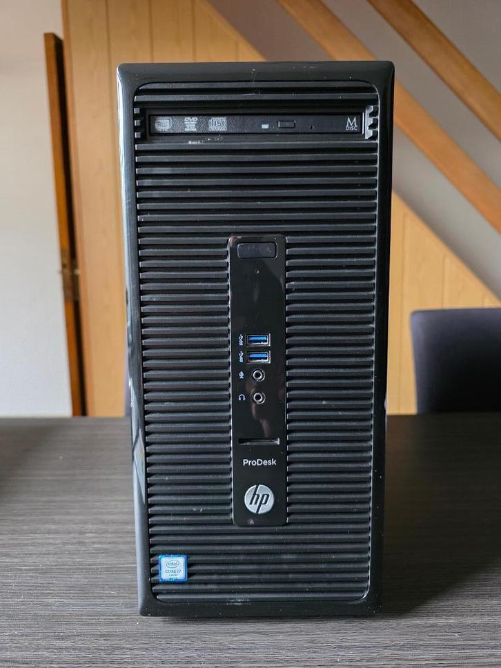 HP ProDesk 490 G3 Microtower, Computers en Software, Desktop Pc's, Gebruikt, 3 tot 4 Ghz, SSD, 16 GB, Ophalen