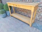 Eiken sidetable/wandconsole, Ophalen of Verzenden, Zo goed als nieuw