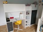 Mezzanine kinderbed met ingebouwd bureau en kledingkast, Huis en Inrichting, Slaapkamer | Stapelbedden en Hoogslapers, Ophalen