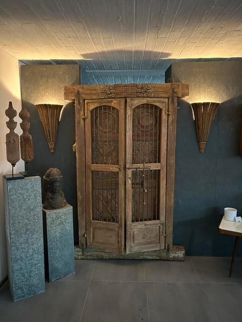 Indiase poortdeur, Antiek en Kunst, Antiek | Woonaccessoires, Ophalen