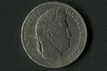 5 francs Louis-Philippe I Type Domard 1833, Enlèvement ou Envoi, France, Monnaie en vrac, Argent