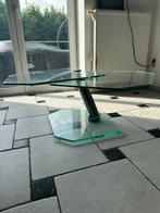 Nieuwe verwijderbare tafel van gehard glas Mailleux, Huis en Inrichting, Tafels | Salontafels, Ophalen, 100 tot 150 cm, Nieuw
