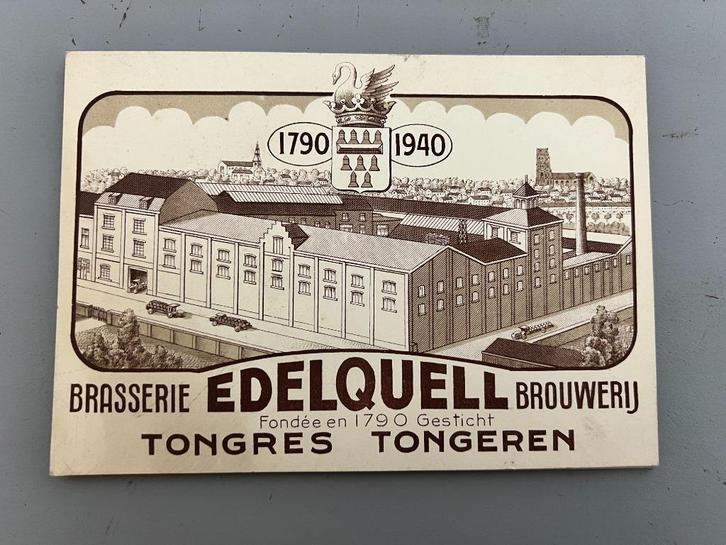 10 bestelkaarten van brouwerij Edelquell Tongeren., Boeken, Geschiedenis | Stad en Regio, Gelezen, 20e eeuw of later, Ophalen of Verzenden