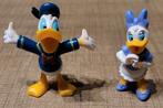 Donald Duck en Daisy Duck: 2 figuurtjes, Ophalen of Verzenden, Donald Duck, Gebruikt, Beeldje of Figuurtje