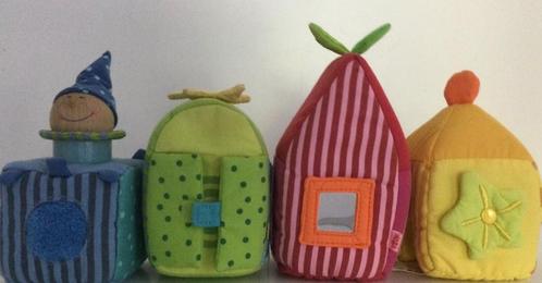 Vier Zachte Huisjes voor peuters HABA, Enfants & Bébés, Jouets | Peluches, Comme neuf, Autres types, Enlèvement