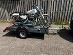 Motoraanhanger 750 kg geremd, Ophalen, Gebruikt