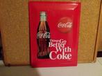 COCA-COLA reclamebord, Verzamelen, Ophalen of Verzenden, Gebruikt, Reclamebord