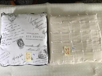 6 (hoofd)kussens met overtrek aan slechts 5 € per stuk beschikbaar voor biedingen