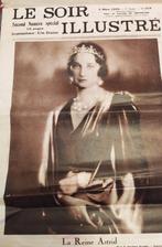 Le Soir Illustré,03.03.1934, La reine Astrid., Verzamelen, Koningshuis en Royalty, Ophalen of Verzenden, Gebruikt, Tijdschrift of Boek