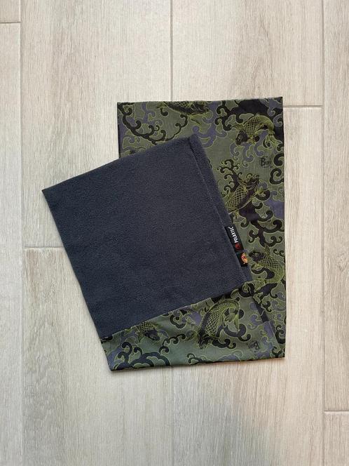 Buff met khaki-grijs vismotief, Kleding | Heren, Sportkleding, Zo goed als nieuw, Wandelen of Outdoor, Grijs, Ophalen of Verzenden