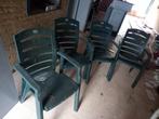 4 groene tuinstoelen hartman, Tuin en Terras, Tuinstoelen, Ophalen, Gebruikt