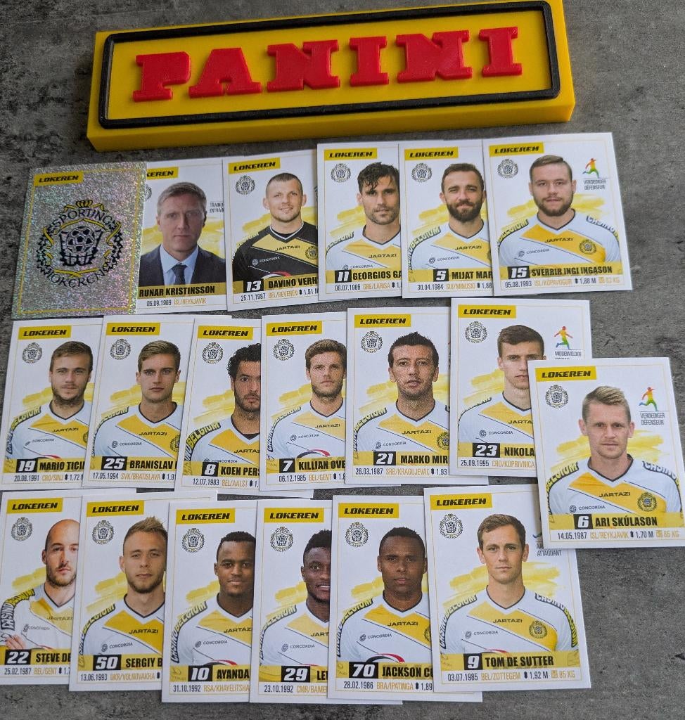 PANINI FOOTBALL 2017 19 AUTOCOLLANTS LOKEREN FOOTBALL, Enlèvement ou Envoi, Neuf