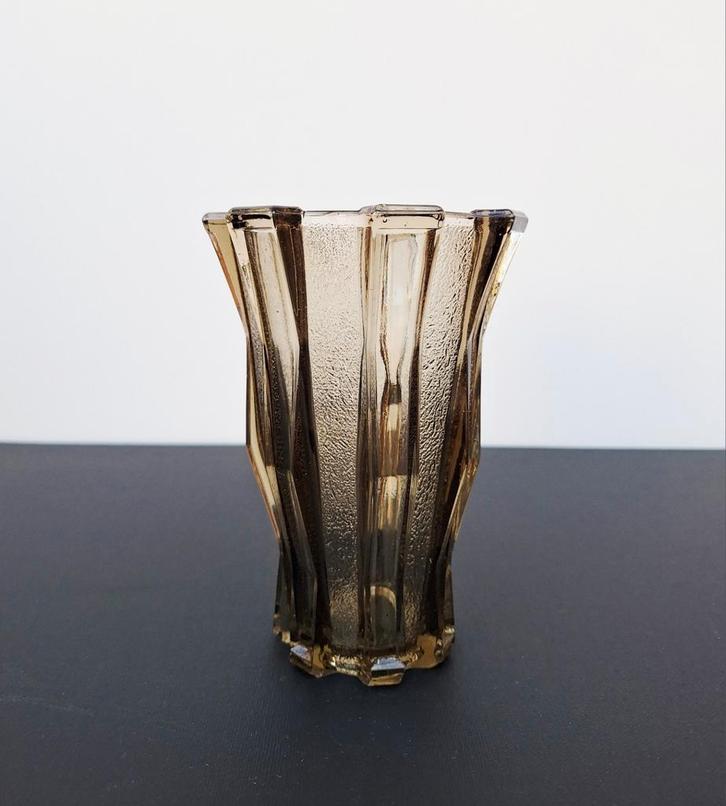 Art Deco vaas 'Cubis' Henri Heemskerk Verreries de Scialmont, Antiek en Kunst, Antiek | Vazen, Ophalen of Verzenden