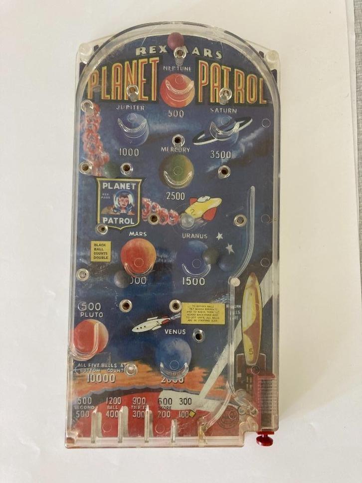 Flipper bingo bagatelle Planet Patrol rex Mars Marx speelgoe, Verzamelen, Automaten | Flipperkasten, Gebruikt, Ophalen of Verzenden