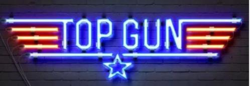 Top Gun neon en veel andere film gameroom decoratie neons, Collections, Marques & Objets publicitaires, Neuf, Table lumineuse ou lampe (néon)