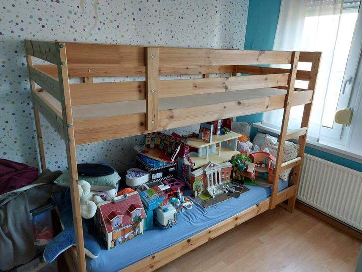 Stapelbed Mydal green, Kinderen en Baby's, Kinderkamer | Stapelbedden en Hoogslapers, Gebruikt, Stapelbed, Ophalen