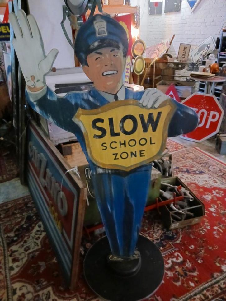 Coca cola reclame policeman school zone, Verzamelen, Merken en Reclamevoorwerpen, Ophalen of Verzenden