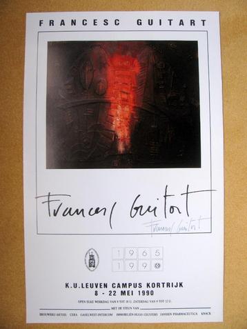 Francesc GUITART, gesign. affiche tentoonstelling KULAK 1990 beschikbaar voor biedingen