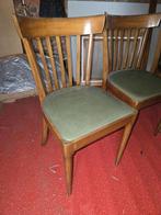 4  retro stoelen, Ophalen, Gebruikt, Bruin, Vier