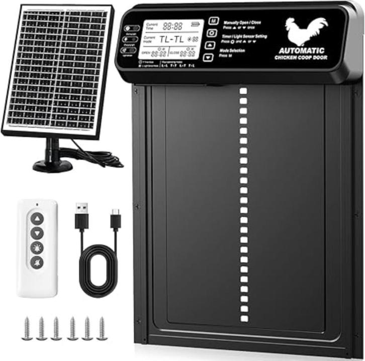 Automatische kippenhok | op zonne energie | Nieuw, Dieren en Toebehoren, Pluimvee | Toebehoren, Nieuw, Kippenhok of Kippenren