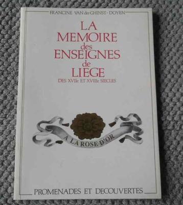 La mémoire des enseignes de Liège des XVII et XVIII siècles beschikbaar voor biedingen