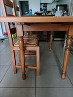 Tafelblad met tegels in verwerkt uittrekbaar, Huis en Inrichting, Ophalen, Eikenhout, 50 tot 100 cm, Zo goed als nieuw