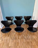 6 Fritz Hansen vlinderstoelen in goede staat, Huis en Inrichting, Stoelen, Ophalen, Zwart