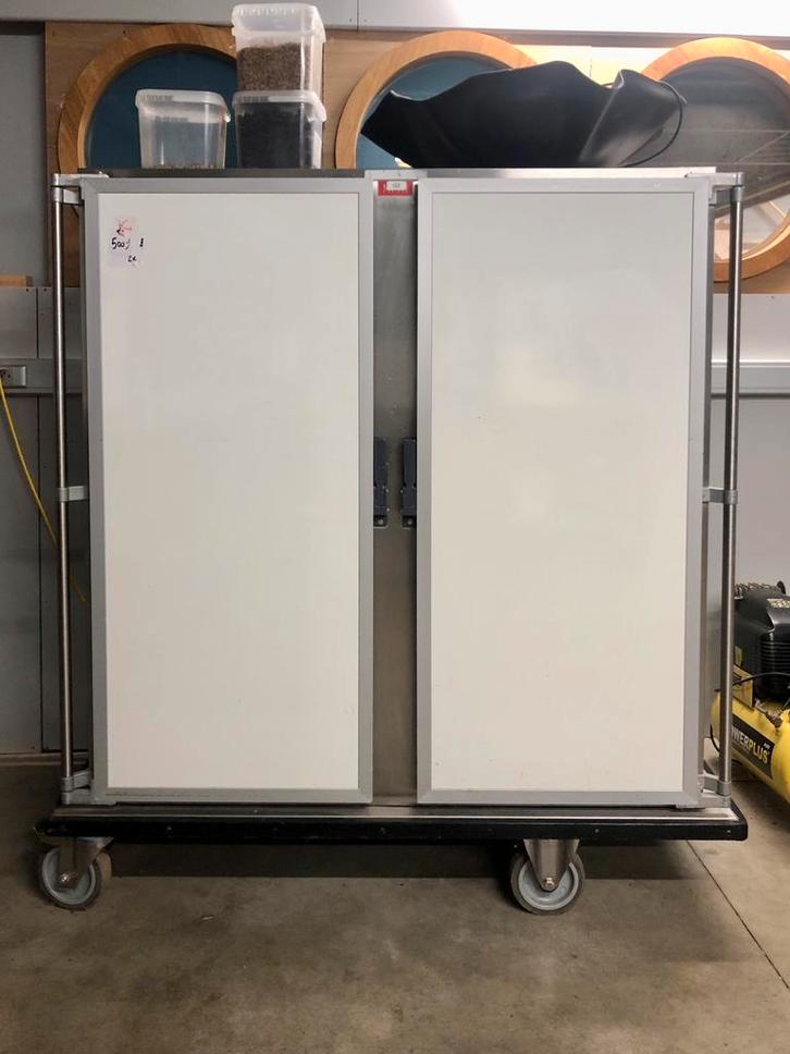 Geïsoleerde roestvrijstalen plateau kar, Zakelijke goederen, Horeca | Keukenapparatuur, Transport en Opslag, Gebruikt, Ophalen