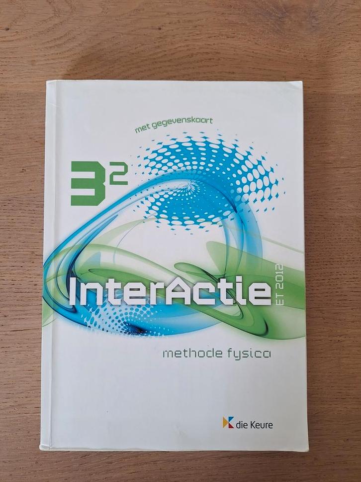Leerboek fysica interactie 3.2 inclusief gegevenskaart, Boeken, Schoolboeken, Zo goed als nieuw, Natuurkunde, ASO, Ophalen of Verzenden