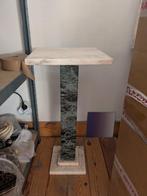 piédestal en marbre blanc et vert pedestal, Ophalen, Gebruikt