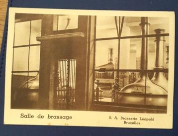postkaart Salle de brassage - Brasserie Leopold - Brussel beschikbaar voor biedingen