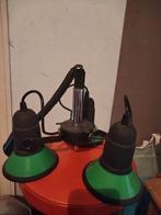 Vintage groene spotjesluster met optrek systeem, Ophalen of Verzenden, Zo goed als nieuw