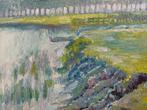 SCHILDERIJ M.VAN DEN BEMPT  "Ergens aan de Schelde", Antiek en Kunst, Ophalen of Verzenden