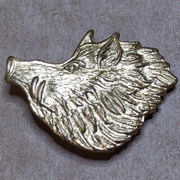 Ardeense jagers infanterie Muts kenteken Goudkleurig  beschikbaar voor biedingen