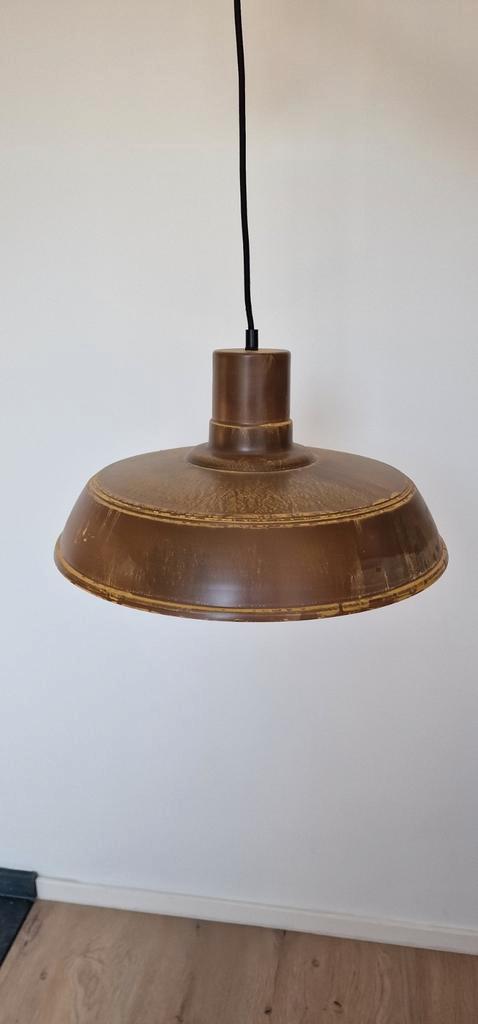 Gouden hanglamp, Huis en Inrichting, Lampen | Hanglampen, Zo goed als nieuw, Ophalen