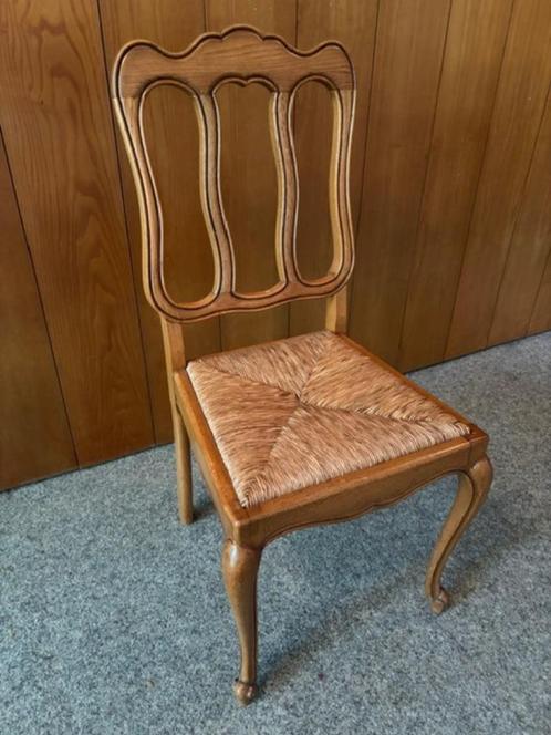Vintage eiken houten stoelen - jaren 60 - 8 stuks, Antiek en Kunst, Antiek | Meubels | Stoelen en Sofa's, Ophalen