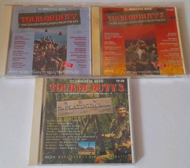 3 verzamel-cd´s Tour of duty, Cd's en Dvd's, Cd's | Verzamelalbums, Zo goed als nieuw, Pop, Ophalen of Verzenden