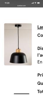 Nouvelles lampes suspendues noires marque Sklum, Neuf