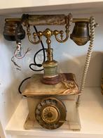 Téléphone en marbre antique ancien, Telecommunicatie, Vaste telefoons | Niet Draadloos, Zo goed als nieuw