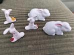 5 kleine beeldjes van konijnen, Verzamelen, Ophalen, Zo goed als nieuw