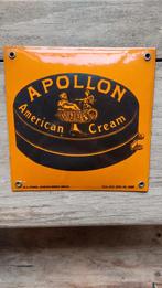 Origineel emaillebord Apollon American Cream 1932, Ophalen of Verzenden, Zo goed als nieuw