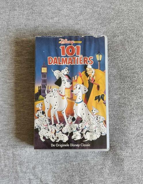 VHS - 101 Dalmatiërs - Walt Disney - Vintage - €2,50, Cd's en Dvd's, VHS | Film, Gebruikt, Nederlandstalig, Alle leeftijden, Ophalen