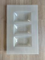 Bord glas 3 vakjes, Enlèvement ou Envoi, Utilisé, Verre