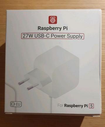 Alimentation officielle raspberry pi 5, 27w, neuve 