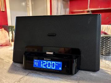 Sony ICF-DS15iP Audio Dock – iPhone/iPod 30-pins, Ophalen of Verzenden, Gebruikt, Radio