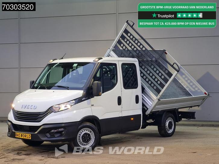 Iveco Daily 35S16 Driezijdige Automaat Kipper Dubbel Cabine, Auto's, Bestelwagens en Lichte vracht, Bedrijf, Te koop, Achteruitrijcamera
