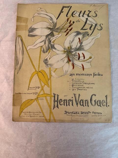 Henri Van Gael — Fleurs de Lys, Tarentelle, opus 65, Musique & Instruments, Partitions, Utilisé, Artiste ou Compositeur, Classique